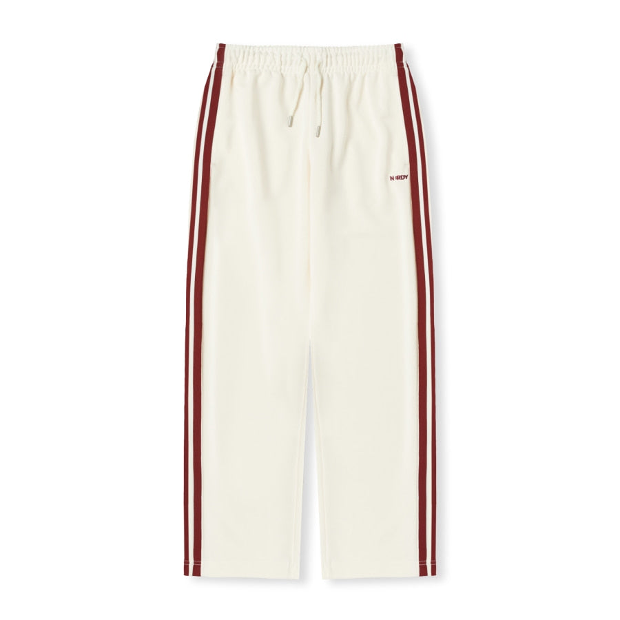 NERDY Jacquard Tape Track Pants Ivory