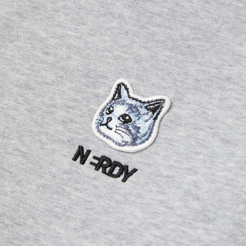 
                  
                    NERDY Cat Wappen Hoodie Zip Up Melange Gray
                  
                