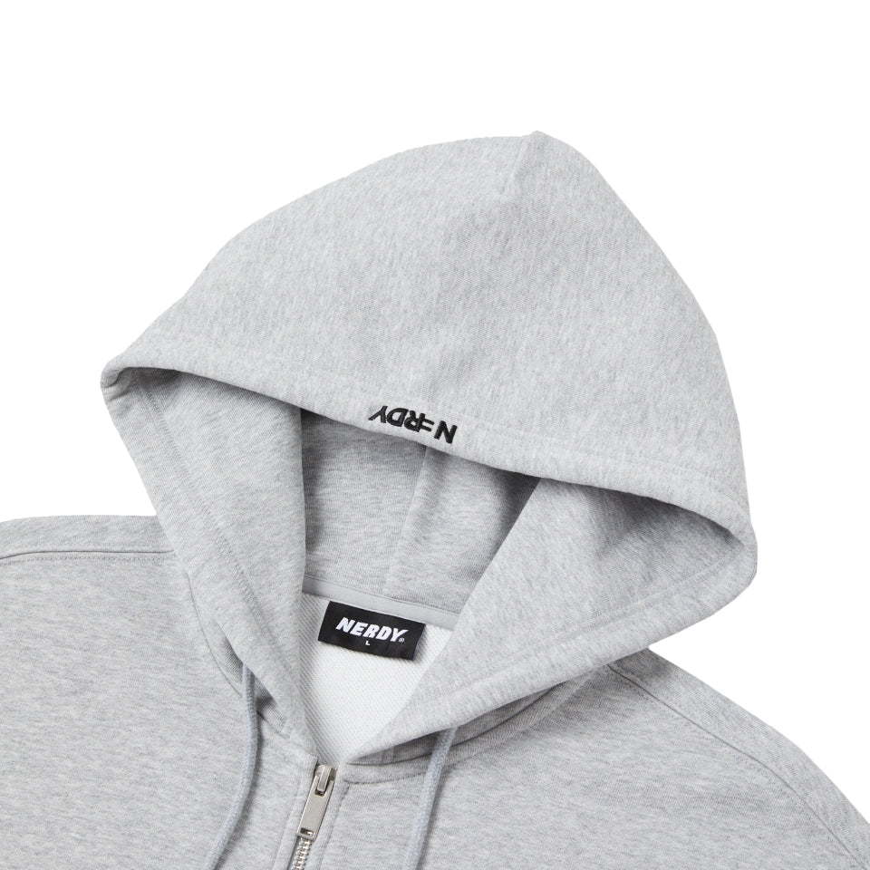 
                  
                    NERDY Cat Wappen Hoodie Zip Up Melange Gray
                  
                