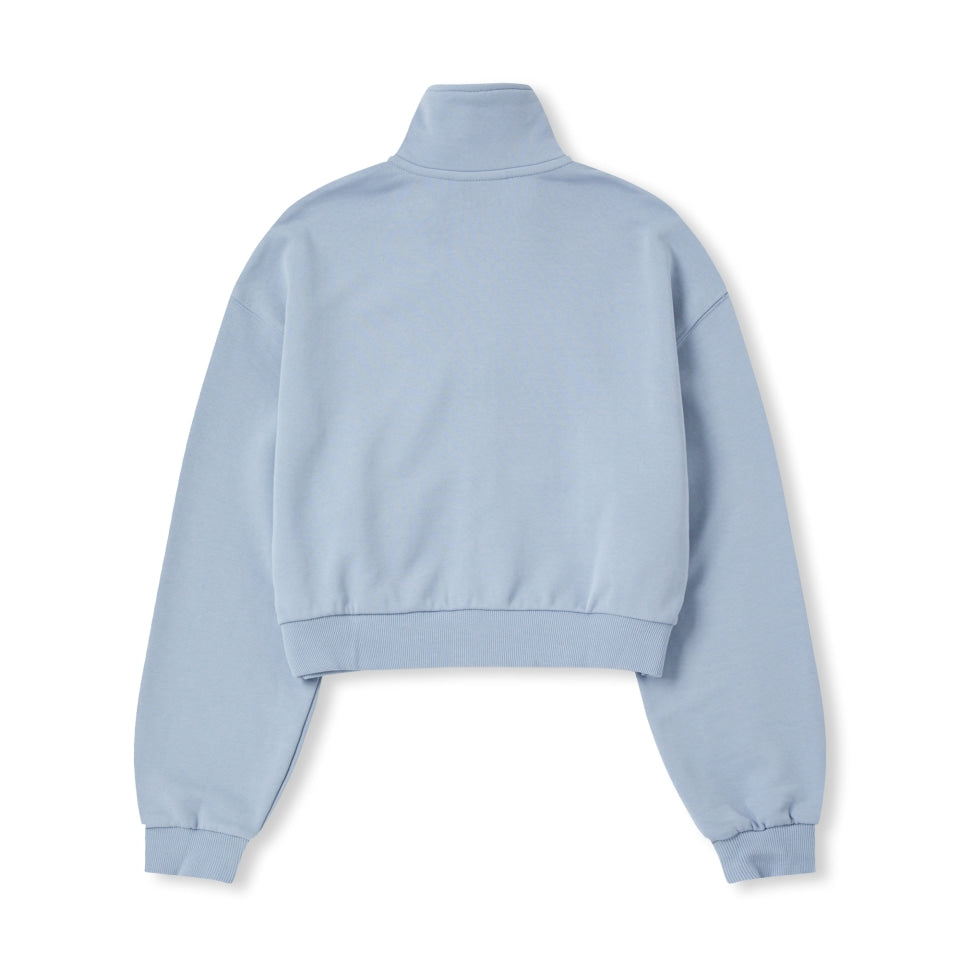 NERDY Culsive Logo Crop Sweatshirt Light Blue