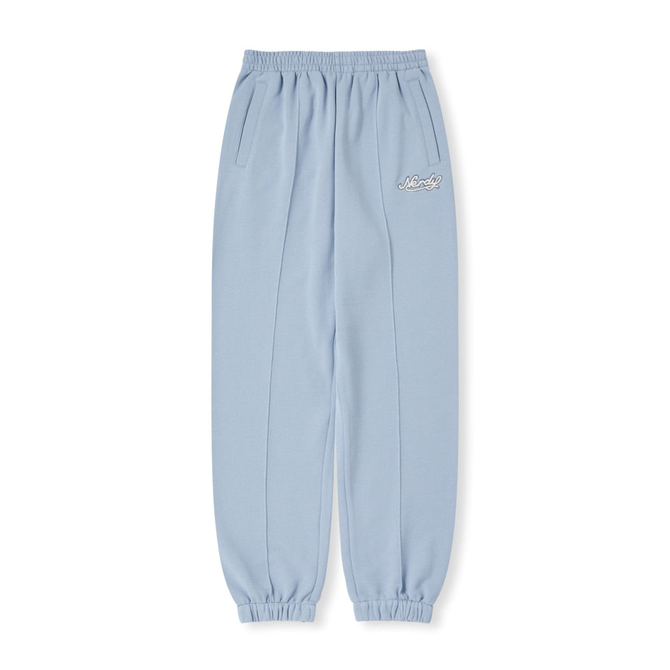 NERDY Culsive Logo Jogger Pants Light Blue