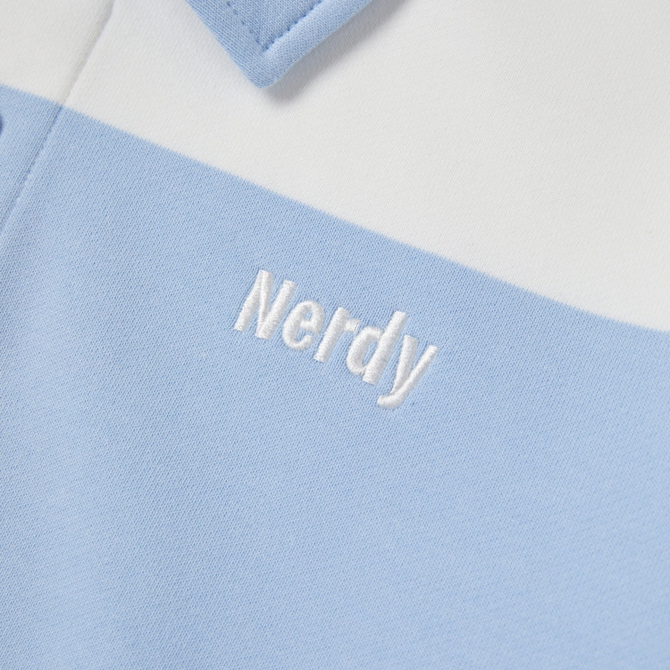 
                  
                    NERDY Striped Rugby Sweatshirt Skyblue
                  
                