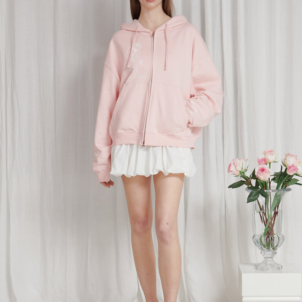 
                  
                    PAIN OR PLEASURE ROSE 2WAY HOOD ZIP UP PINK
                  
                