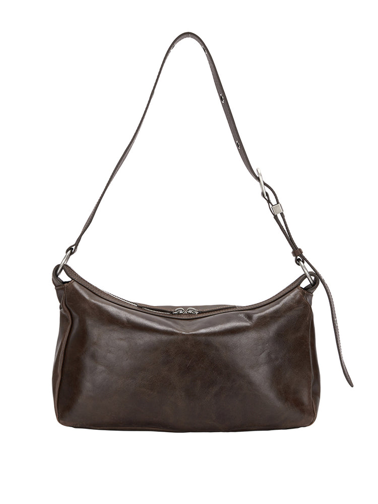 
                  
                    MARGESHERWOOD OUTPOCKET HOBO_washed brown pull-up
                  
                