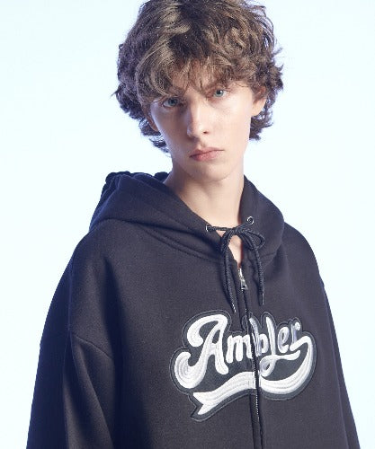 AMBLER BIG LOGO Zip-up Hooded Jacket