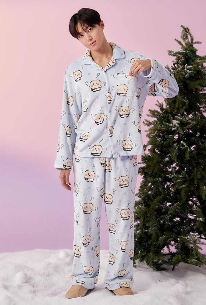 SPAO x Yurang Broken Bear Sleeping Pajamas LIGHT BLUE