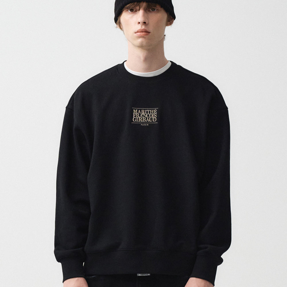 MARITHÉ NEW CLASSIC LOGO SWEATSHIRT BLACK