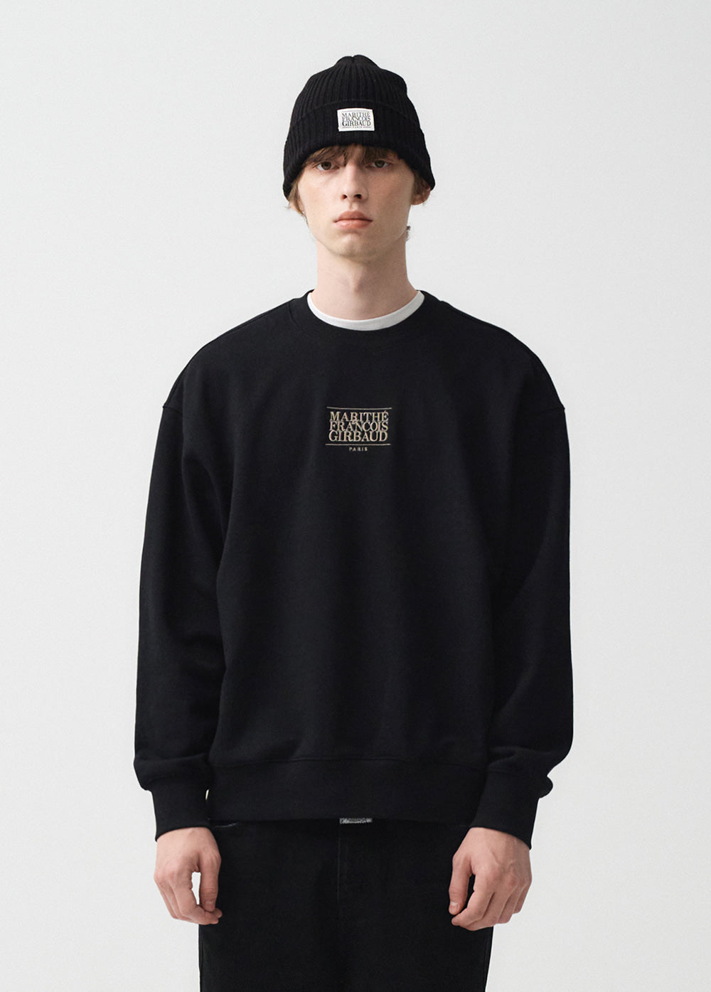 MARITHÉ NEW CLASSIC LOGO SWEATSHIRT BLACK