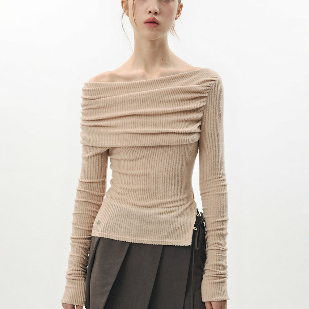 
                      
                        PAIN OR PLEASURE JENNIE OFF-SHOULDER TOP BEIGE
                      
                    