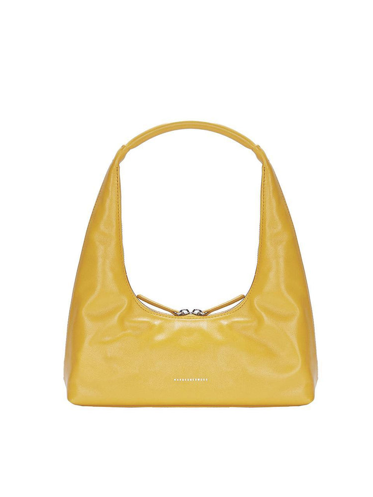 MARGESHERWOOD HOBO SHOULDER_yellow glossy plain