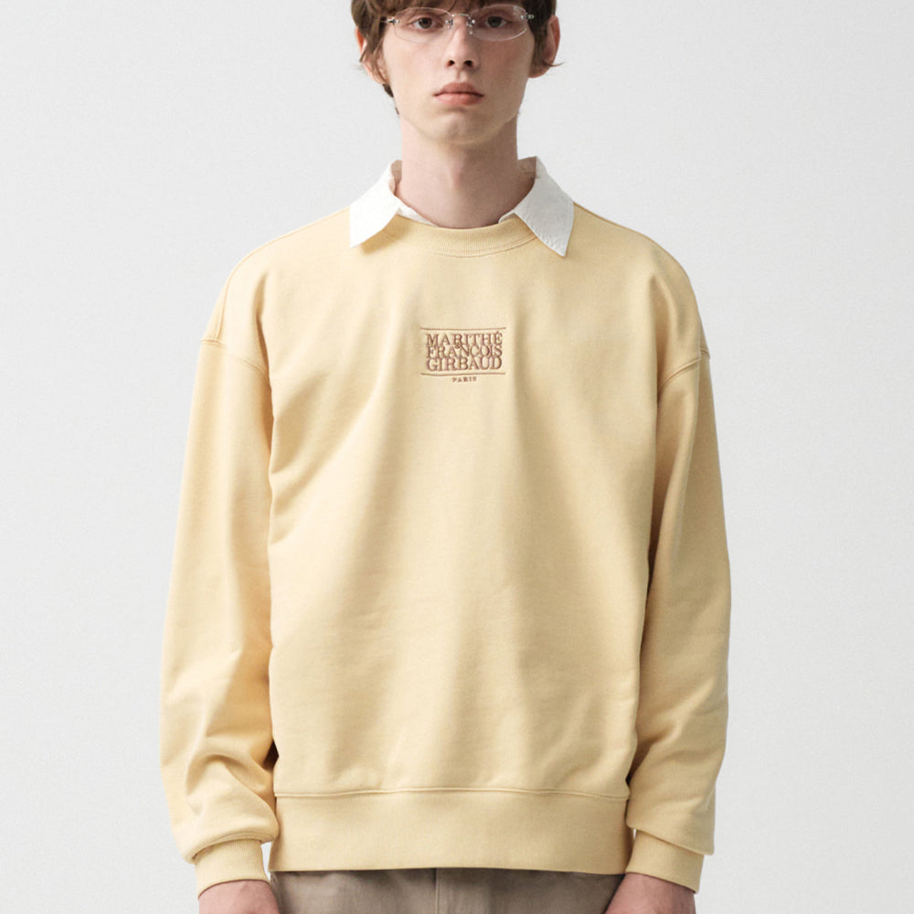 MARITHÉ NEW CLASSIC LOGO SWEATSHIRT BUTTER