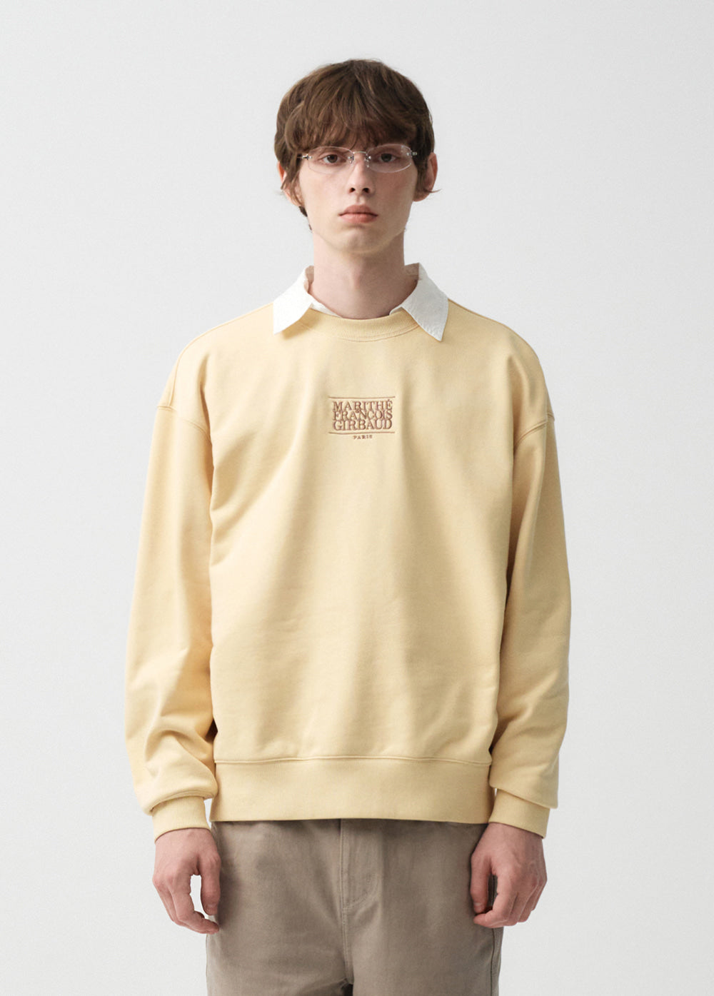 MARITHÉ NEW CLASSIC LOGO SWEATSHIRT BUTTER