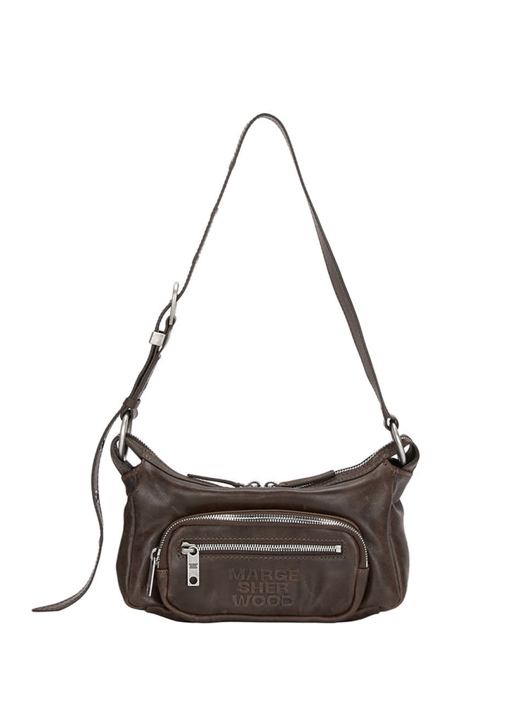 MARGESHERWOOD OUTPOCKET HOBO MINI_washed brown pull-up