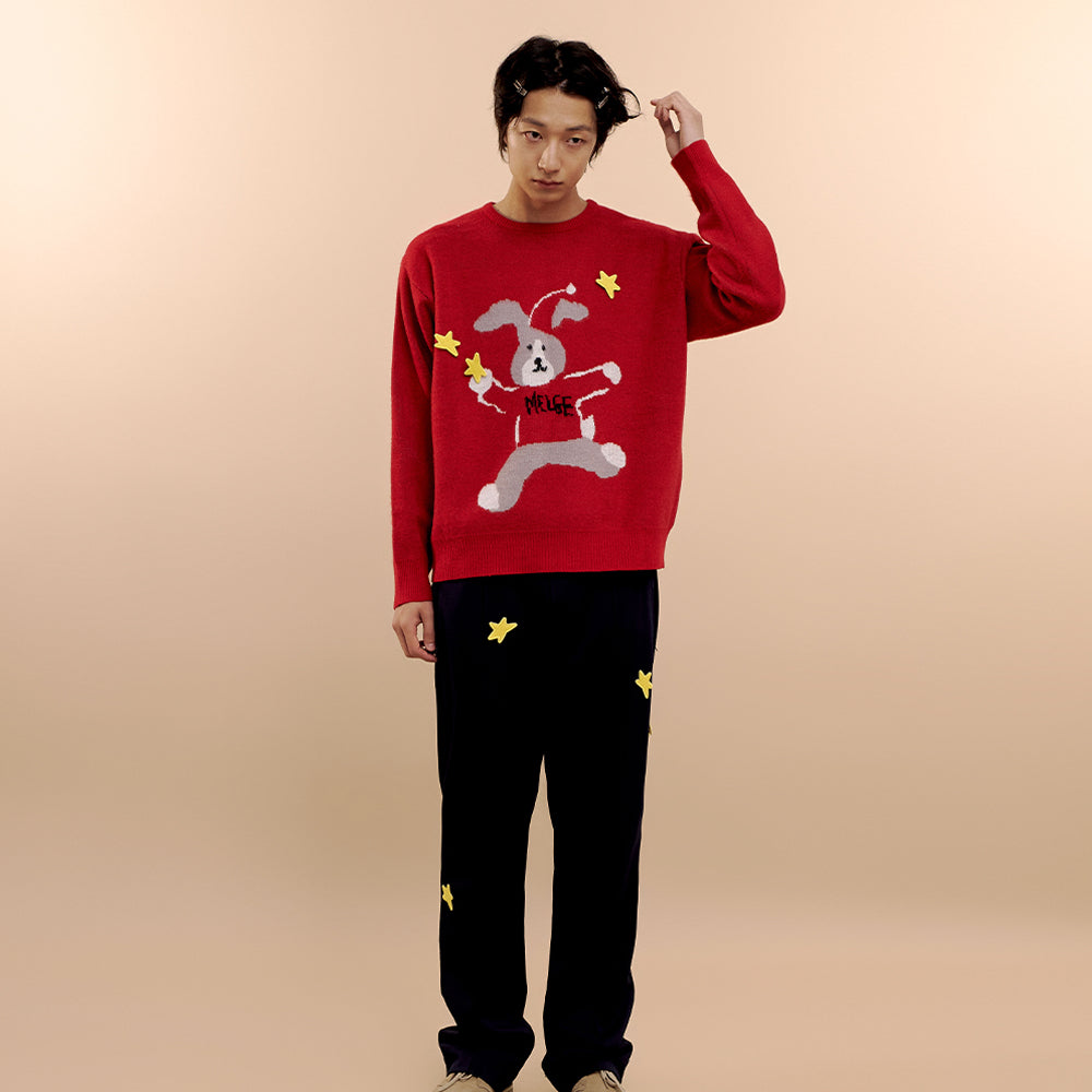 
                  
                    MMLG HOLIDAY MELGE KNIT (RED)
                  
                