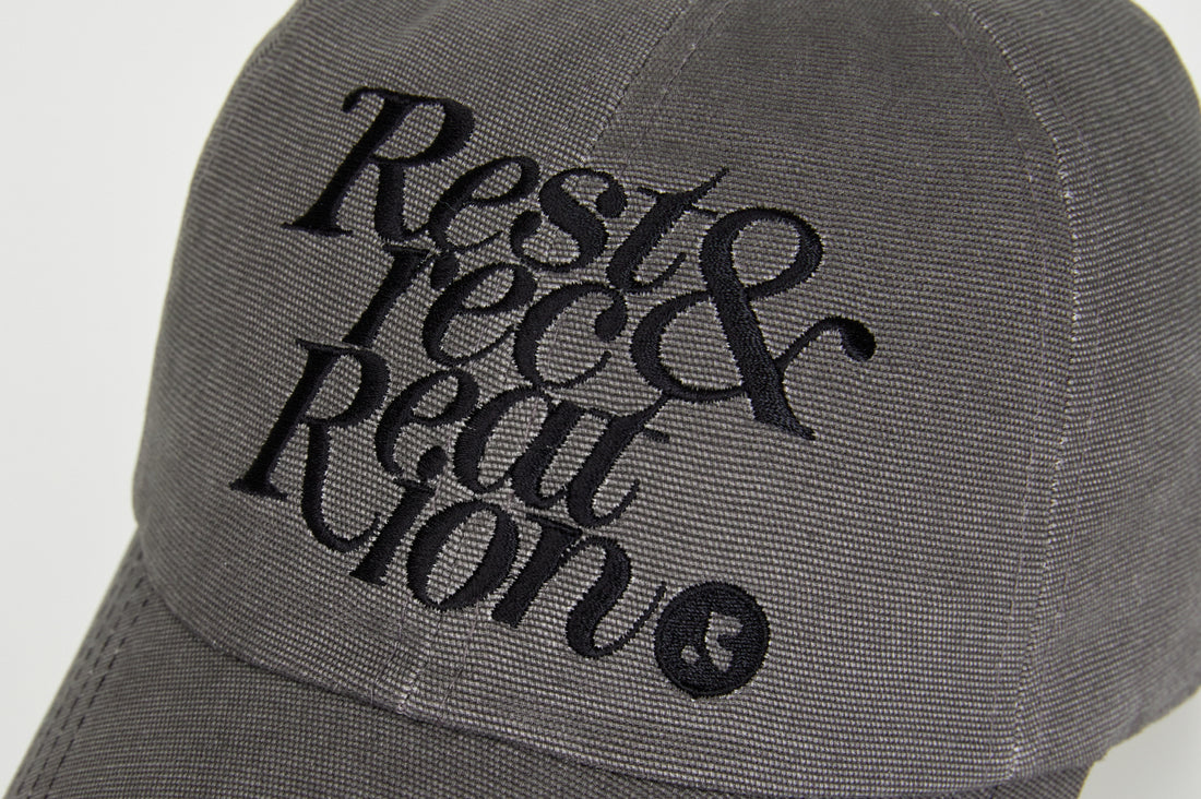 RR STITCH BALL CAP - CHARCOAL