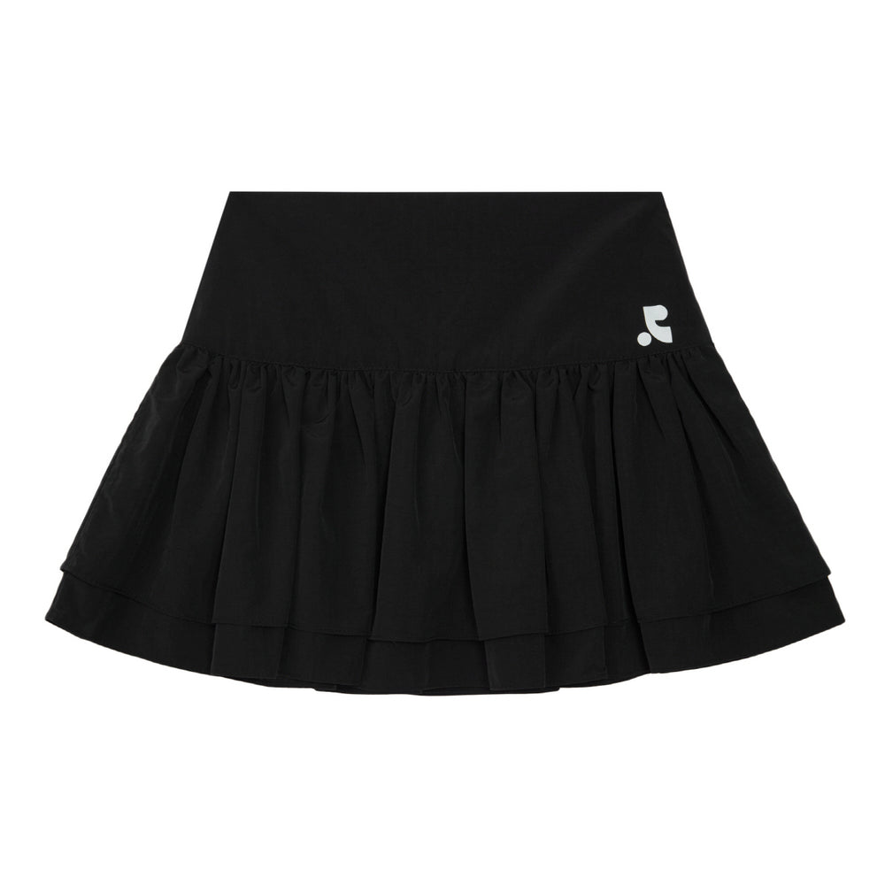 
                      
                        RUFFLE MINI SKIRT - BLACK
                      
                    