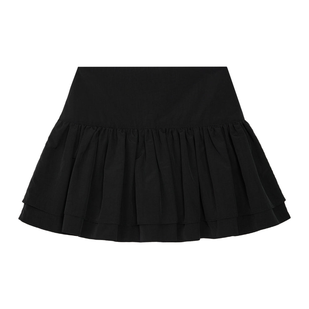 
                      
                        RUFFLE MINI SKIRT - BLACK
                      
                    