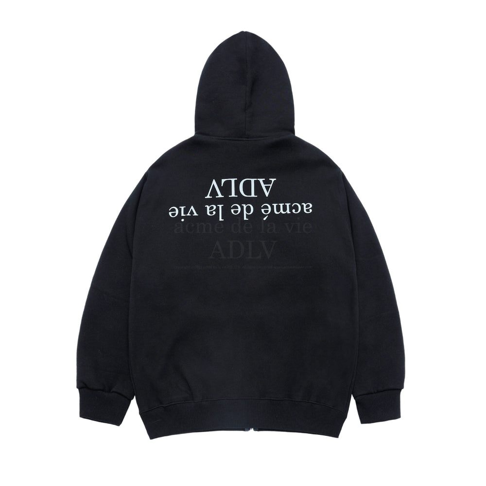 
                  
                    ADLV UPSIDE DOWN LOGO NAPPING ZURRY HOODIE ZIP UP BLACK
                  
                