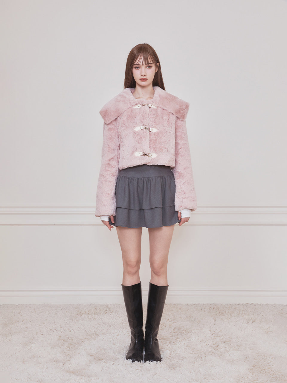 Bebe Sailor Fur Jacket PINK