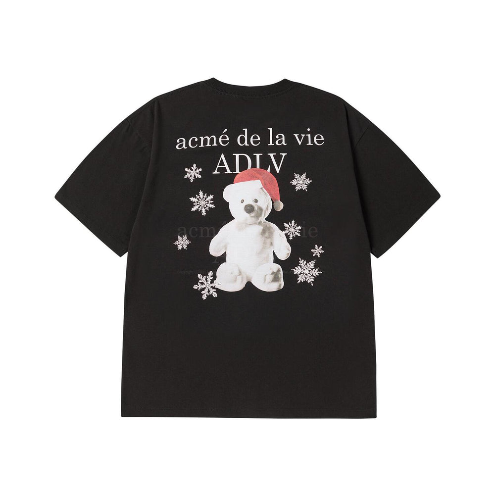 ADLV SNOW BEAR SHORT SLEEVE T-SHIRT BLACK