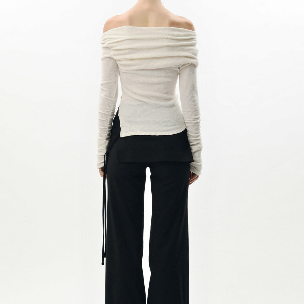 
                      
                        PAIN OR PLEASURE JENNIE OFF-SHOULDER TOP WHITE
                      
                    