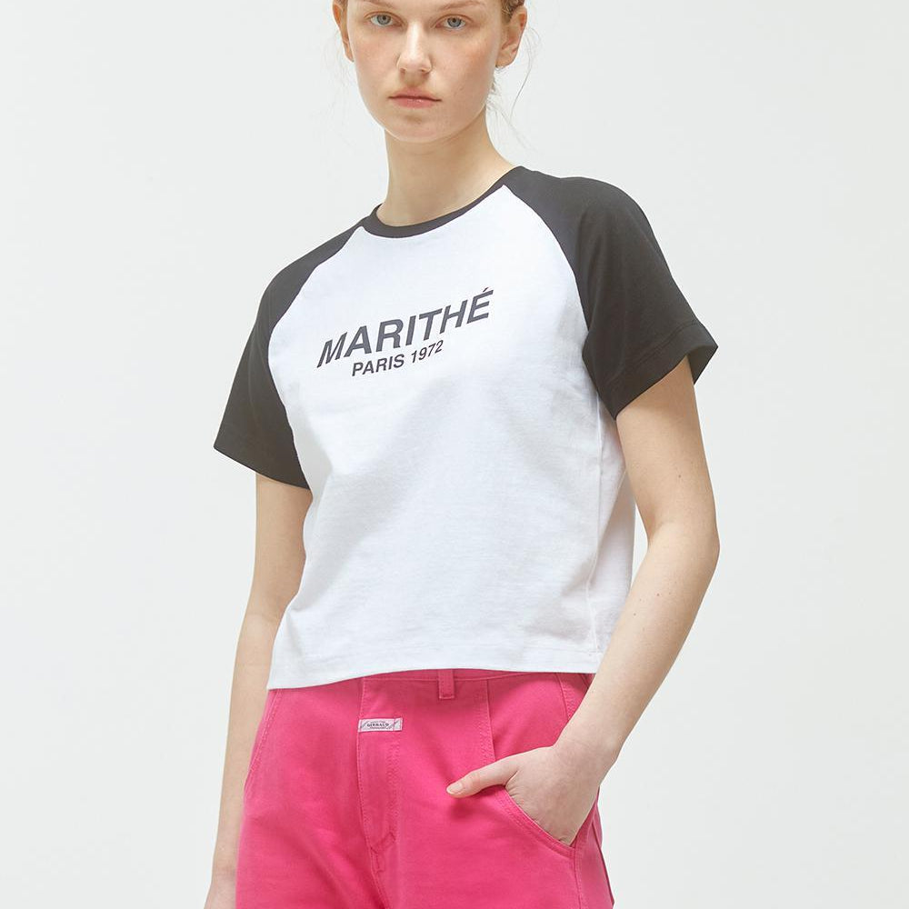 
                  
                    MARITHÉ W RAGLAN REGULAR LOGO TEE
                  
                