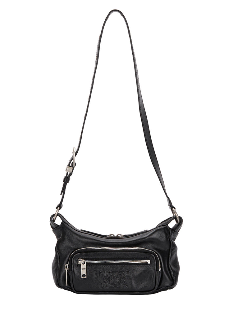 
                  
                    MARGESHERWOOD OUTPOCKET HOBO MINI_black glossy plain
                  
                