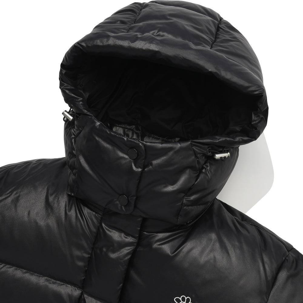 
                  
                    Glossy Short Hooded down Jacket Black
                  
                