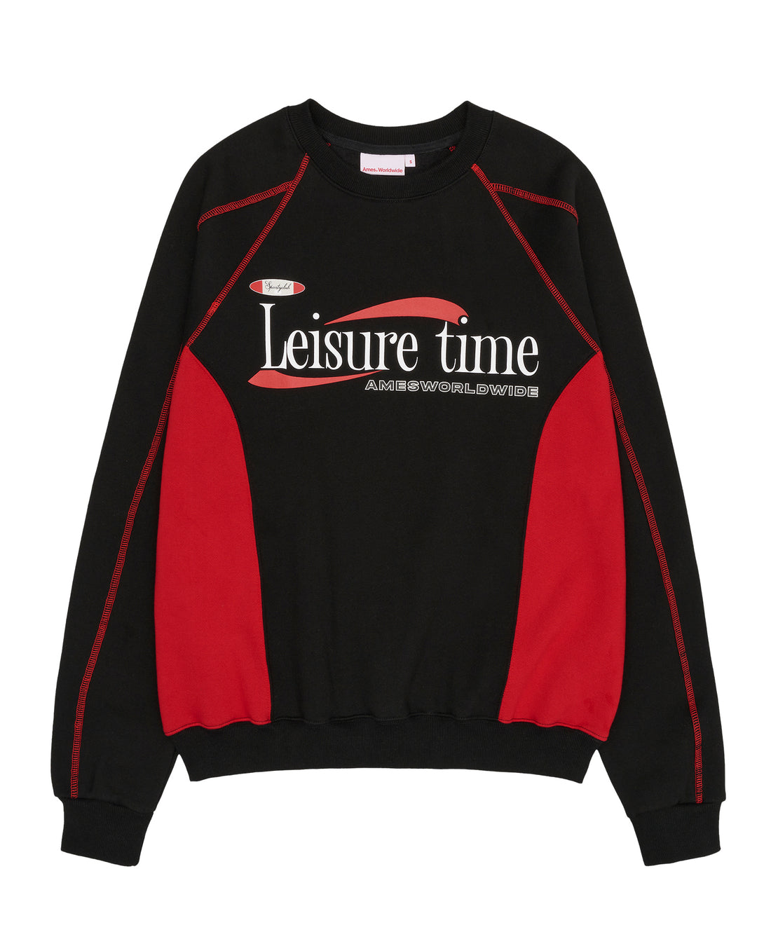 AMES LEISURE TIME LOGO SWEATSHIRT BLACK