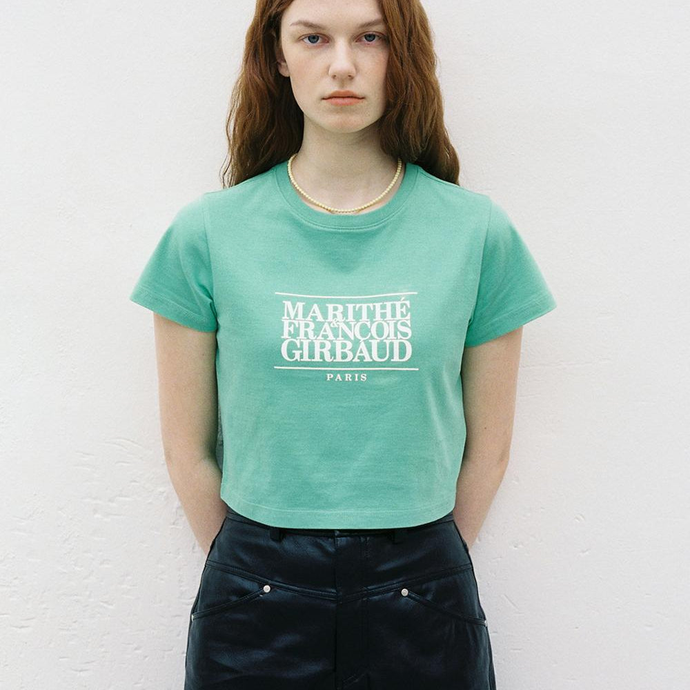 
                  
                    MARITHÉ W CLASSIC LOGO CROP TEE
                  
                