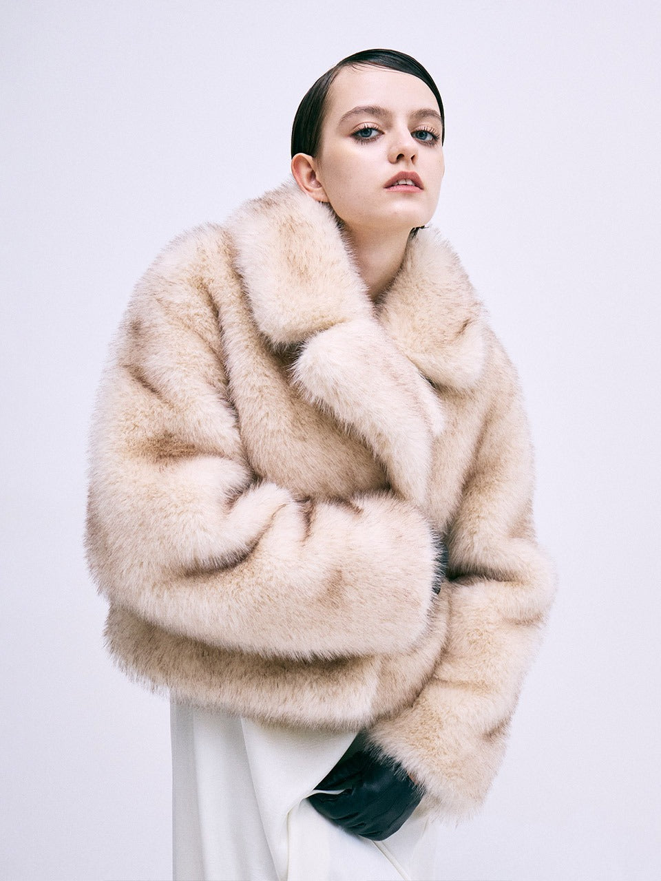 MARDI FAUX FUR CROPPED JACKET_CREAM