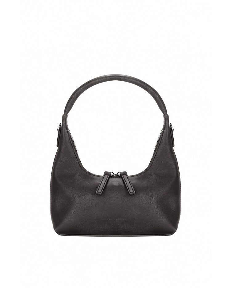 MARGESHERWOOD HOBO MINI+STRAP_washed black two-tone brushed