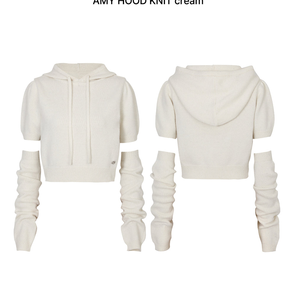 
                      
                        PAIN OR PLEASURE AMY HOODIE KNIT CREAM
                      
                    