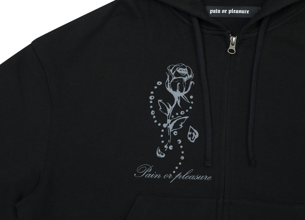 
                  
                    PAIN OR PLEASURE ROSE 2WAY HOOD ZIP UP BLACK
                  
                