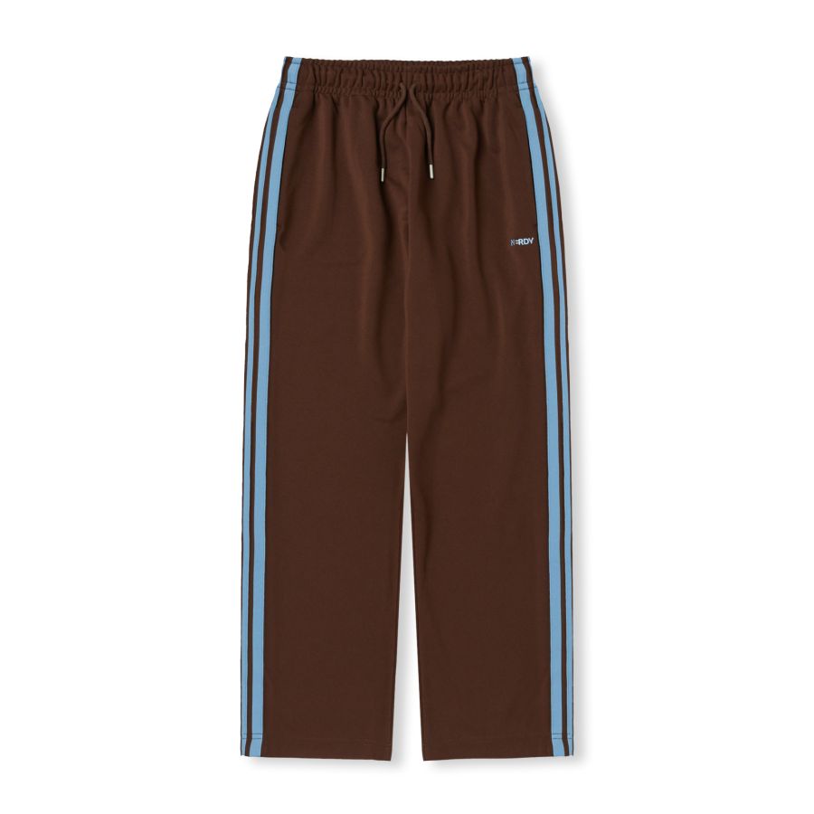 NERDY Jacquard Tape Track Pants Red Brown