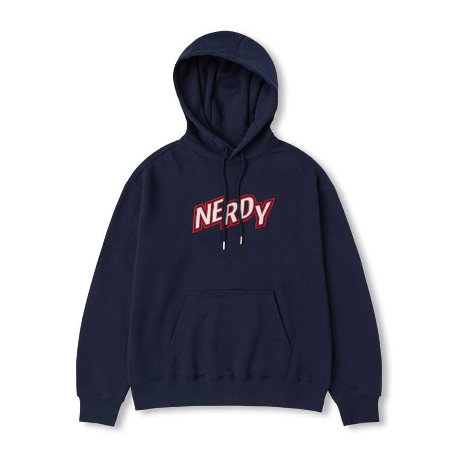 NERDY Zigzag Logo Pullover Hoodie Navy