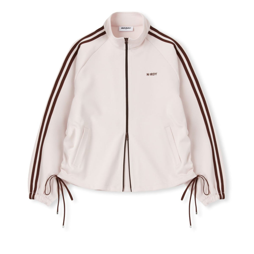 NERDY Ribbon Track Top Baby Pink