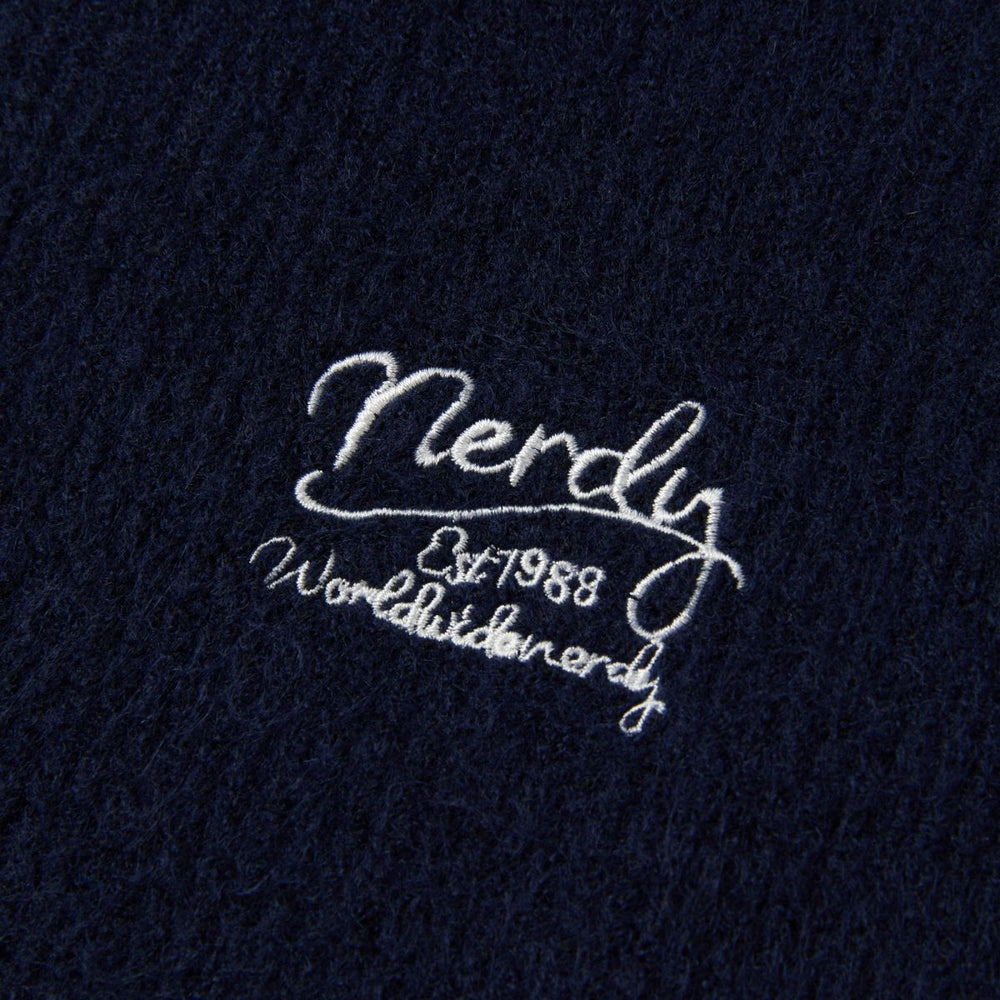 
                  
                    NERDY Lovely Letter Wool Blended Half Zip-Up Sweater Navy
                  
                