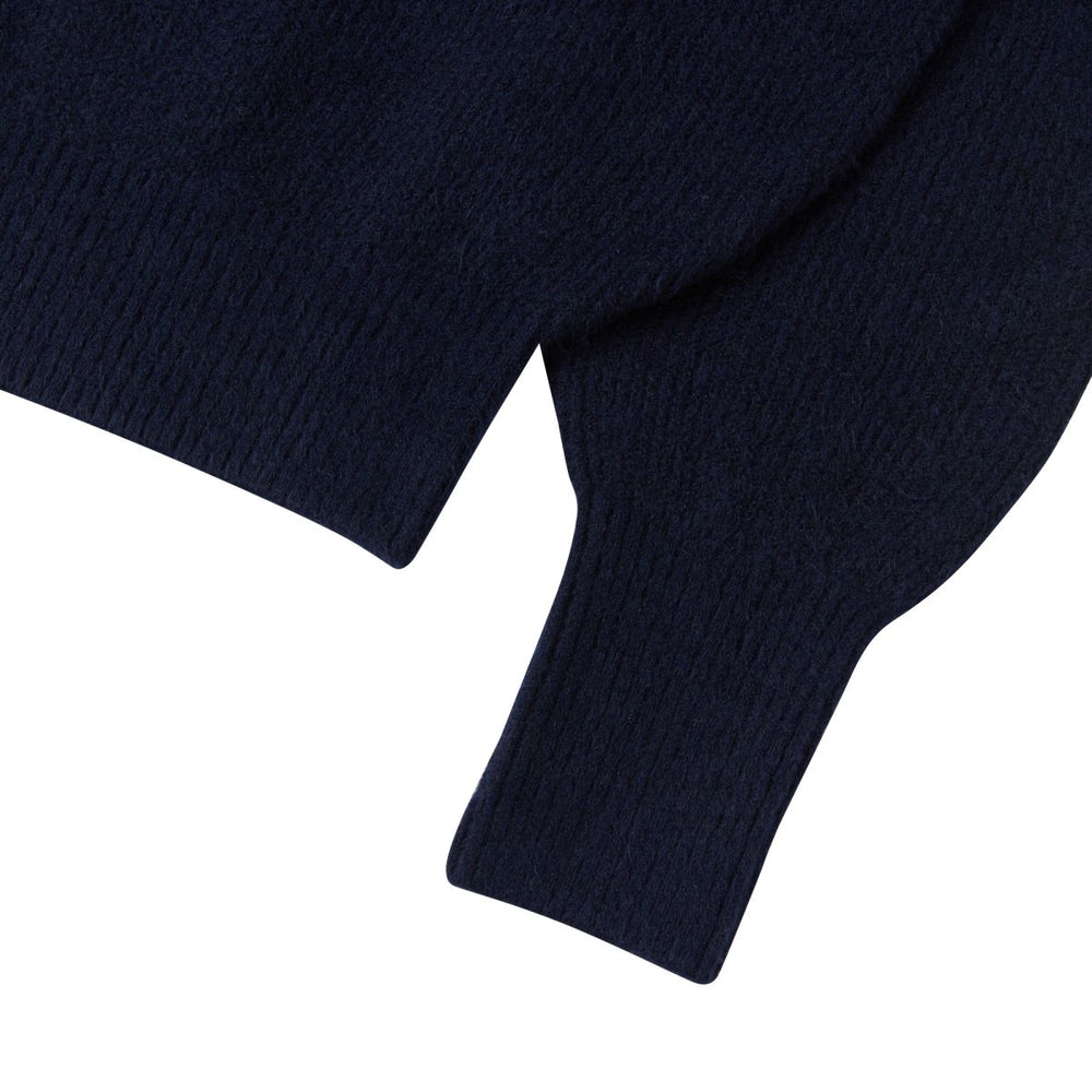 
                  
                    NERDY Lovely Letter Wool Blended Half Zip-Up Sweater Navy
                  
                