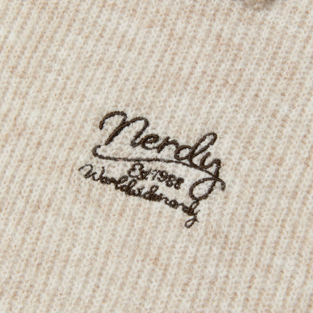 
                  
                    NERDY Lovely Letter Wool Blended Half Zip-Up Sweater Ivory
                  
                