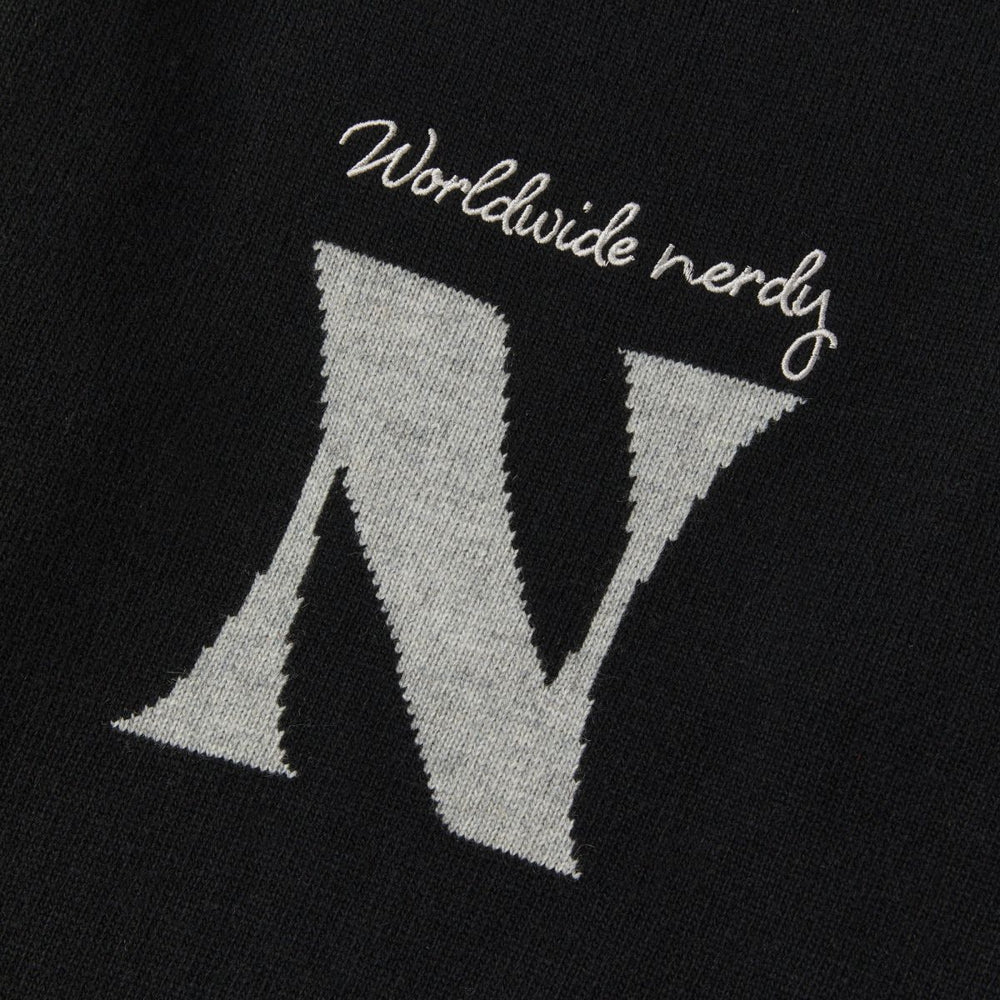 
                  
                    NERDY Bumpy N Lambswool Blended Crewneck Sweater Black
                  
                