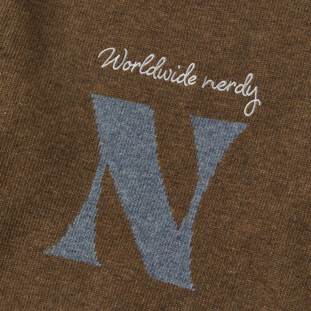 
                  
                    NERDY Bumpy N Lambswool Blended Crewneck Sweater Brown
                  
                