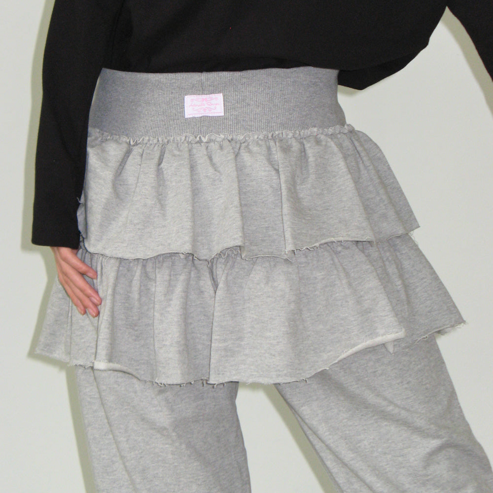 
                  
                    RONRON CANCAN RUFFLE LAYERED PANTSKIRT MELANGE GREY
                  
                