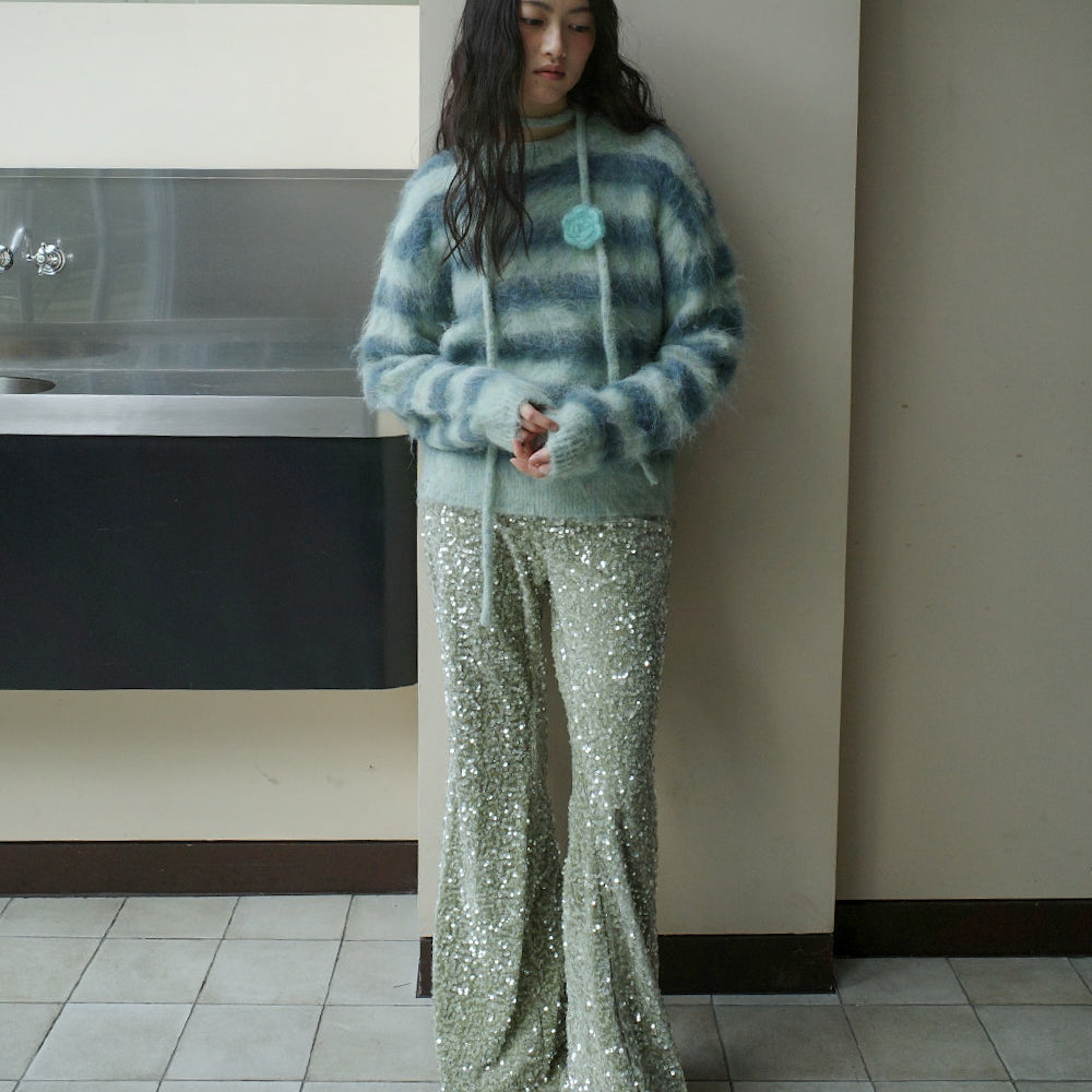 
                  
                    ROCKFISH STRIPE SHAGGY KNIT PULLOVER
                  
                