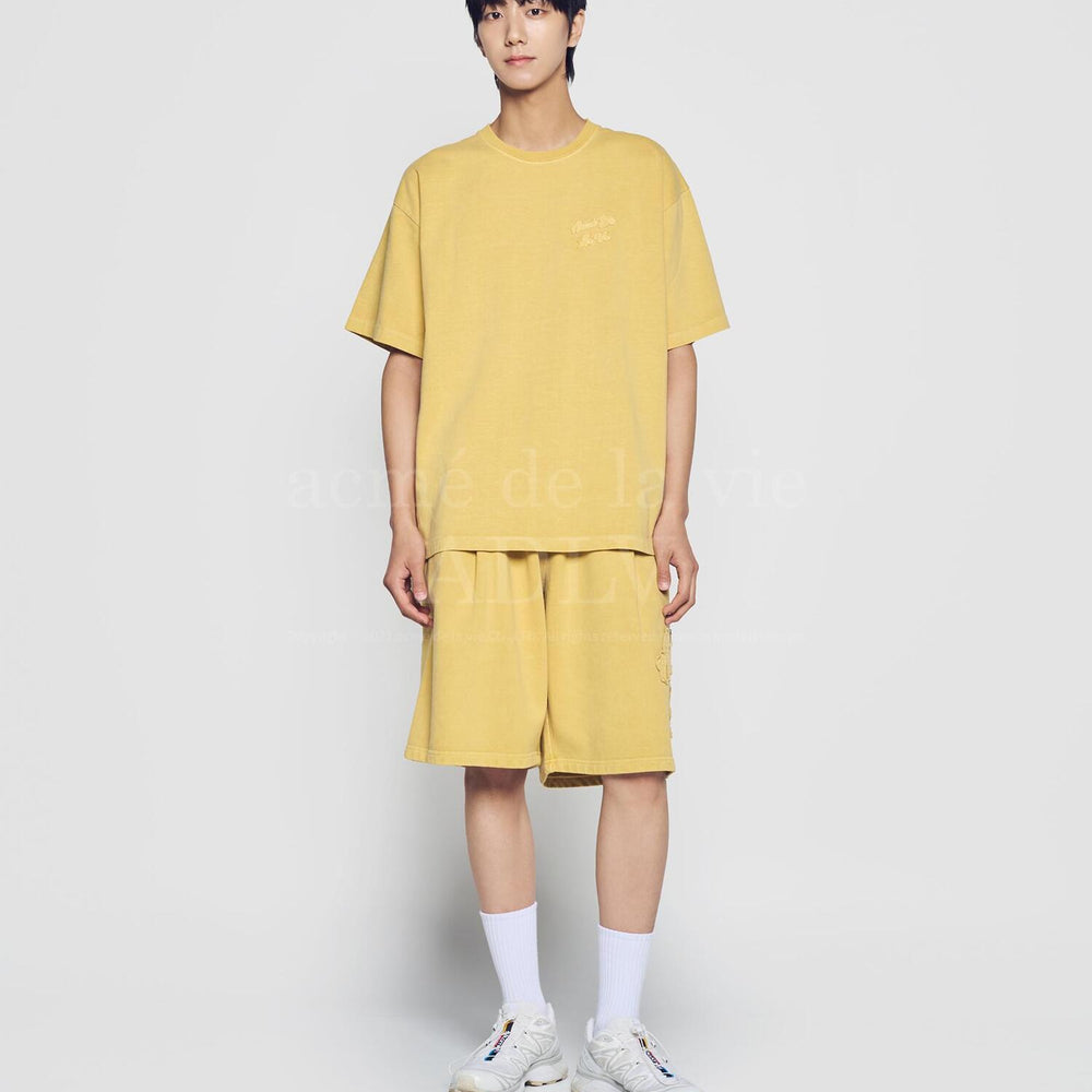 
                  
                    ADLV APPLIQUE LOGO PIGMENT SHORT SLEEVE T-SHIRT LIGHT YELLOW
                  
                