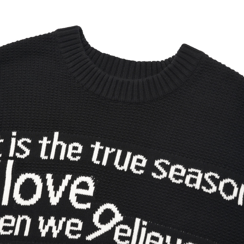 
                  
                    FALLETT Youth Letter Knit Black
                  
                