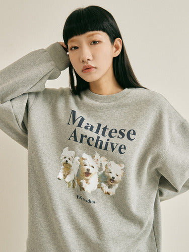 【IN STOCK】WAIKEI Maltese Archive Sweatshirts GREY