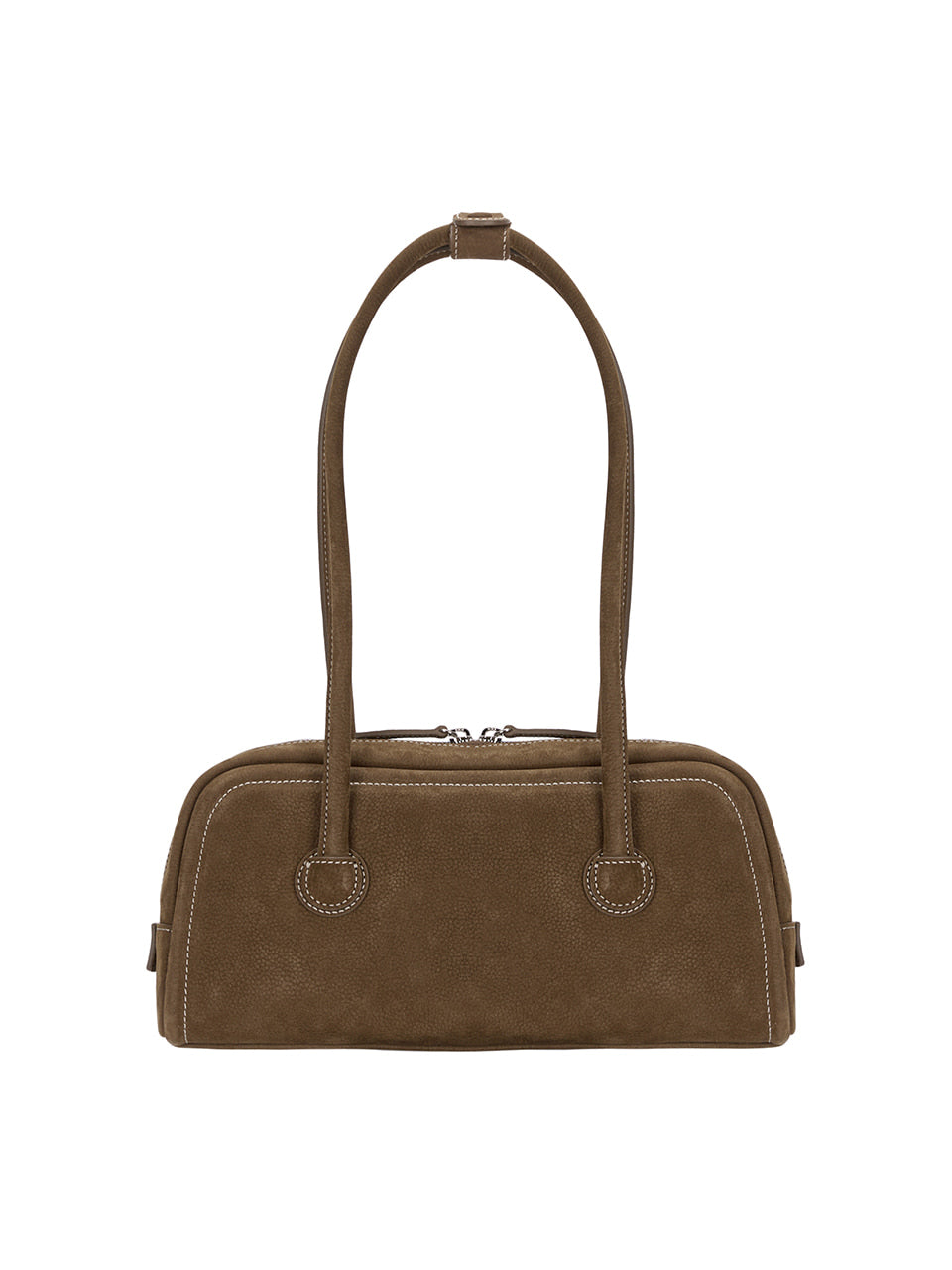 MARGESHERWOOD SOFT BAGUETTE BAG_chestnut nubuck