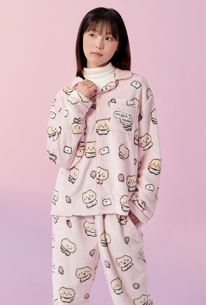 SPAO x Yurang Broken Bear Sleeping Pajamas LIGHT PINK