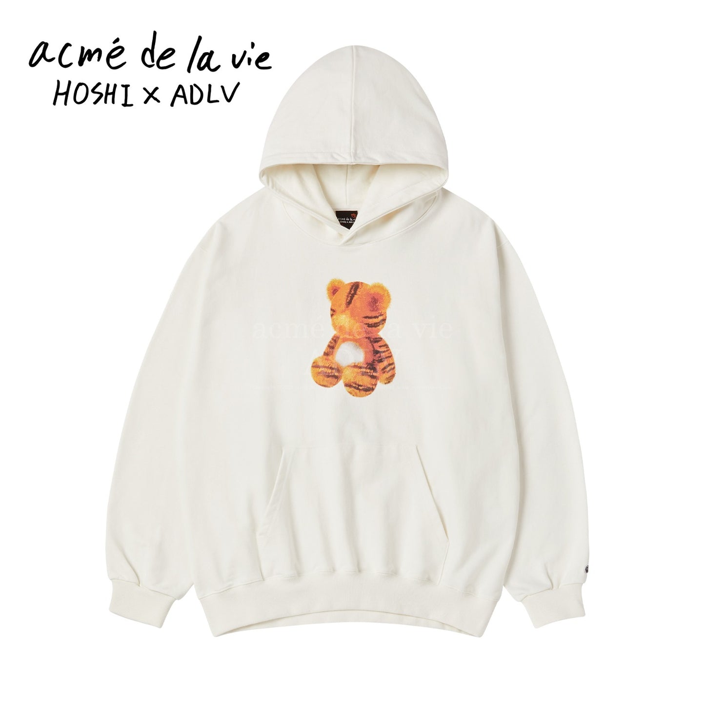 HOSHI X ADLV TIGER FIGURE HOODIE CREAM